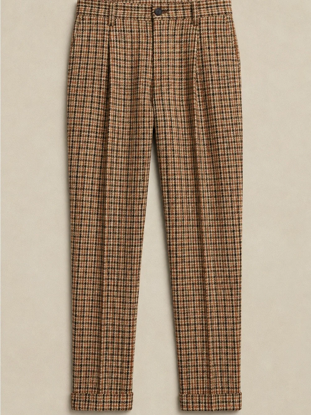 Banana Republic Derby Italian Wool Tweed Houndstooth Suit Pants